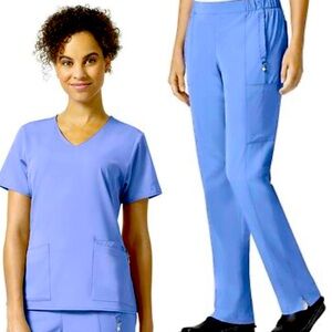 Vera Bradley Ceil Blue scrub top and bottom set